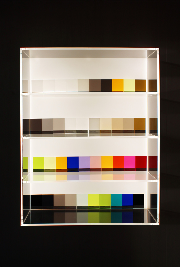 Scaffalatura con pannello Backlight